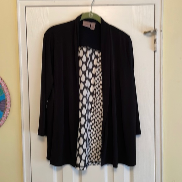 Chico's Jackets & Blazers - Black & White Gem, Chico’s, Size 1